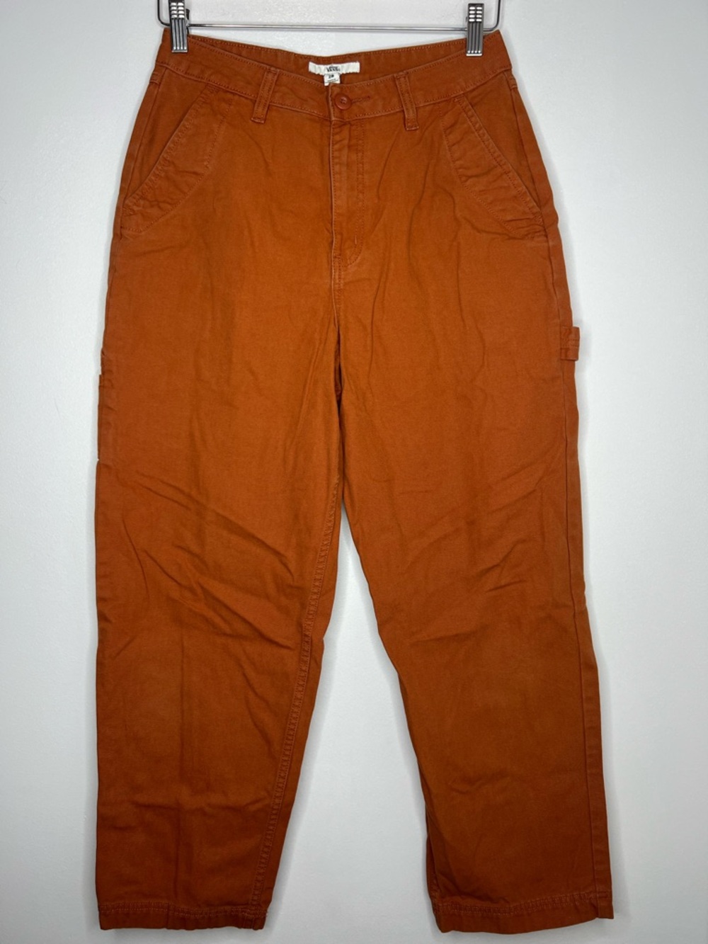 Vans Carpenter Utility Ankle Pants Women’s 28x26 Orange Workwear Chore Skater